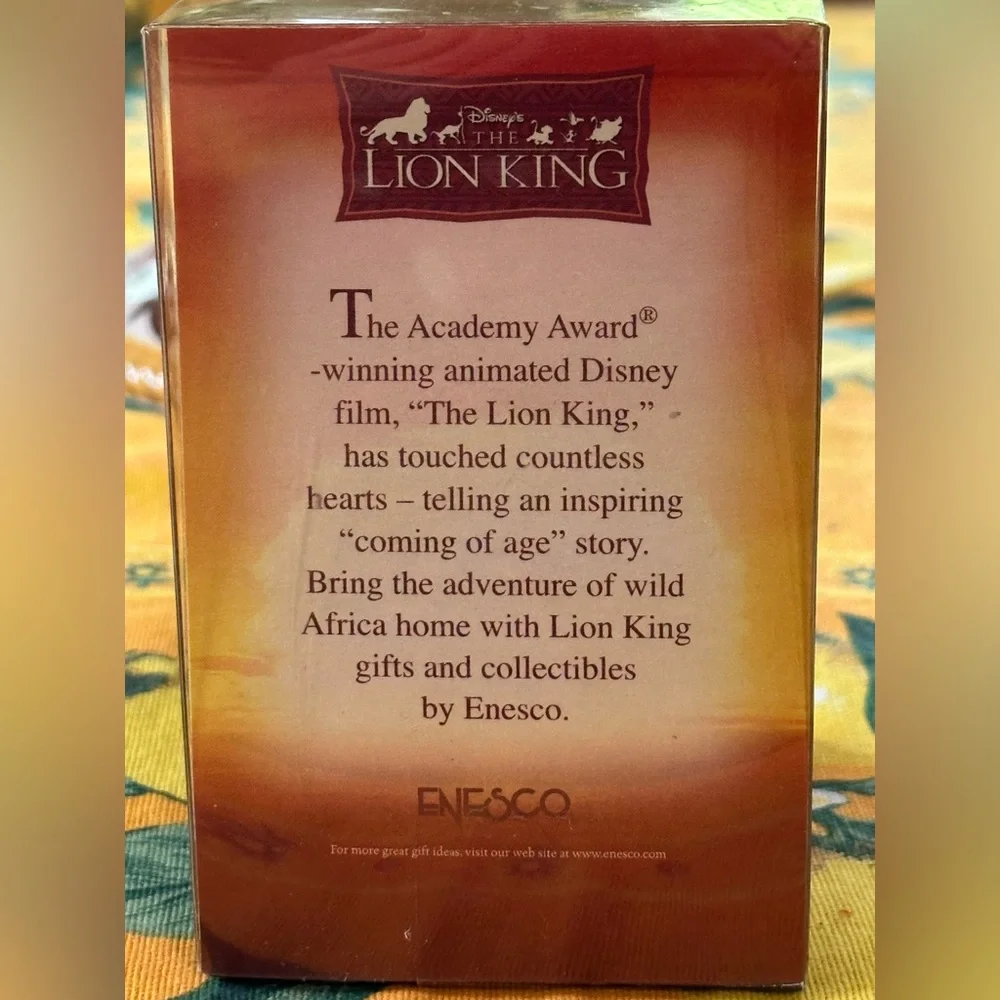 New Disney The Lion King Timon & Pumbaa Enesco Sculpted Figurine 3” NIB